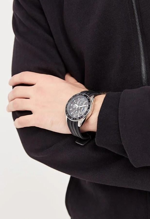 Часы Casio Edifice EFV-550P-1AVUDF (EFV-550P-1A) — кварцевые, сталь металл