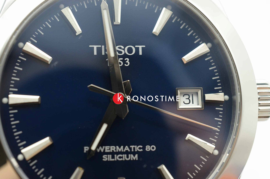 Часы Tissot Gentleman Powermatic 80 Silicium T127.407.11.041.00 — артикул T1274071104100, мужские