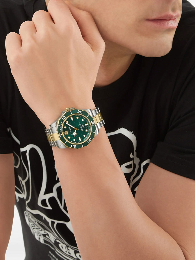 Часы Philipp Plein Aquastorm PW2GA0526 — нержавеющая сталь с pvd-покрытием, мужские