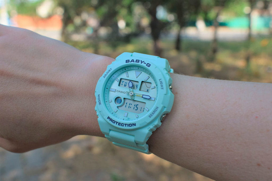 Часы Casio Baby-G G-Lide BAX-100-3A — кварцевые, пластик