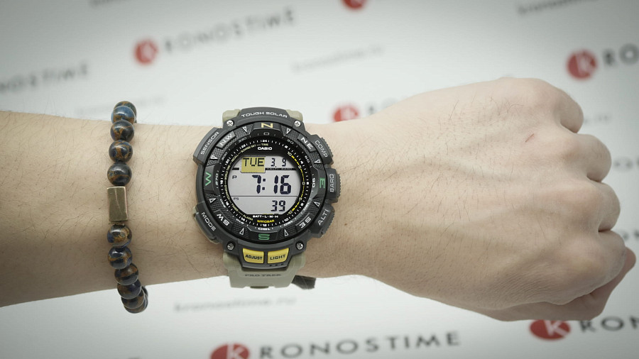 Часы Casio Pro Trek PRG-240-5 — мужские, пластик