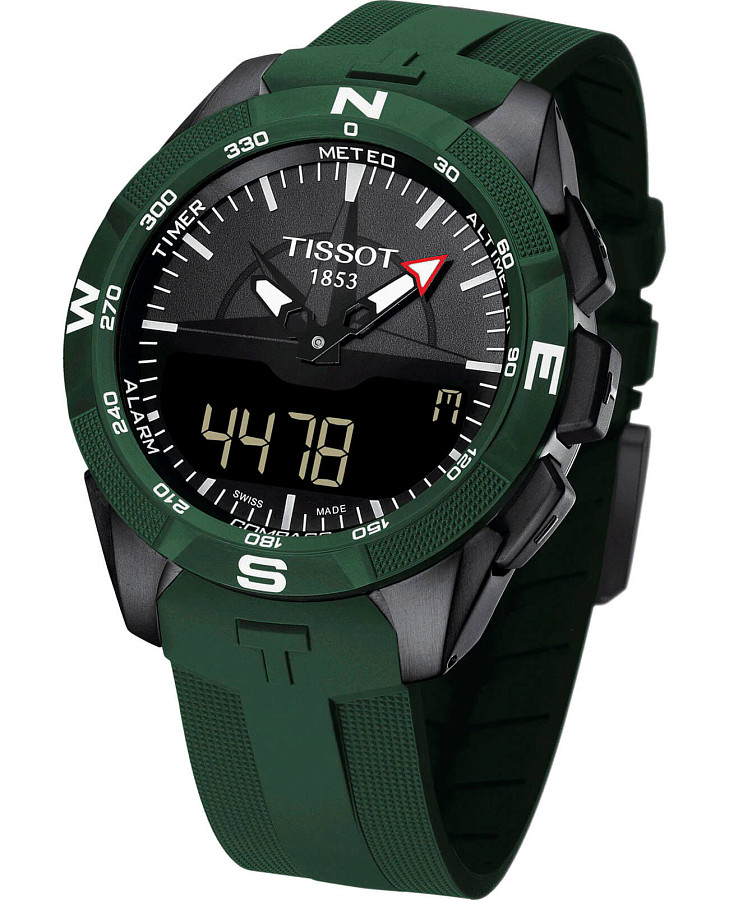 Часы Tissot T-Touch Expert Solar II T110.420.47.051.00 — кварцевые, металл титан