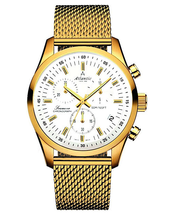 Часы Atlantic Seamove 65456.45.21 — мужские, белый