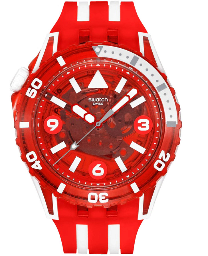 Часы Swatch Lion’s Mane SSCU09R100 — мужские, красный