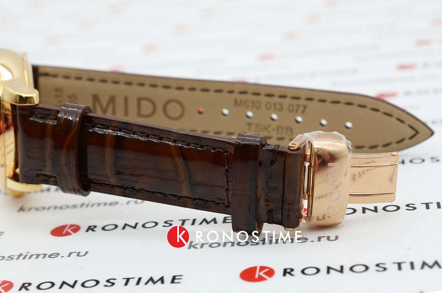 Часы Mido Baroncelli Diamonds M007.207.36.291.00 — женские, коричневый