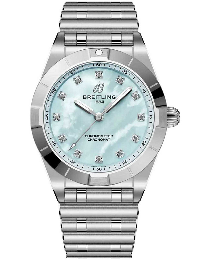 Часы Breitling Chronomat 28 A72310101C1A1 — женские, бирюзовый