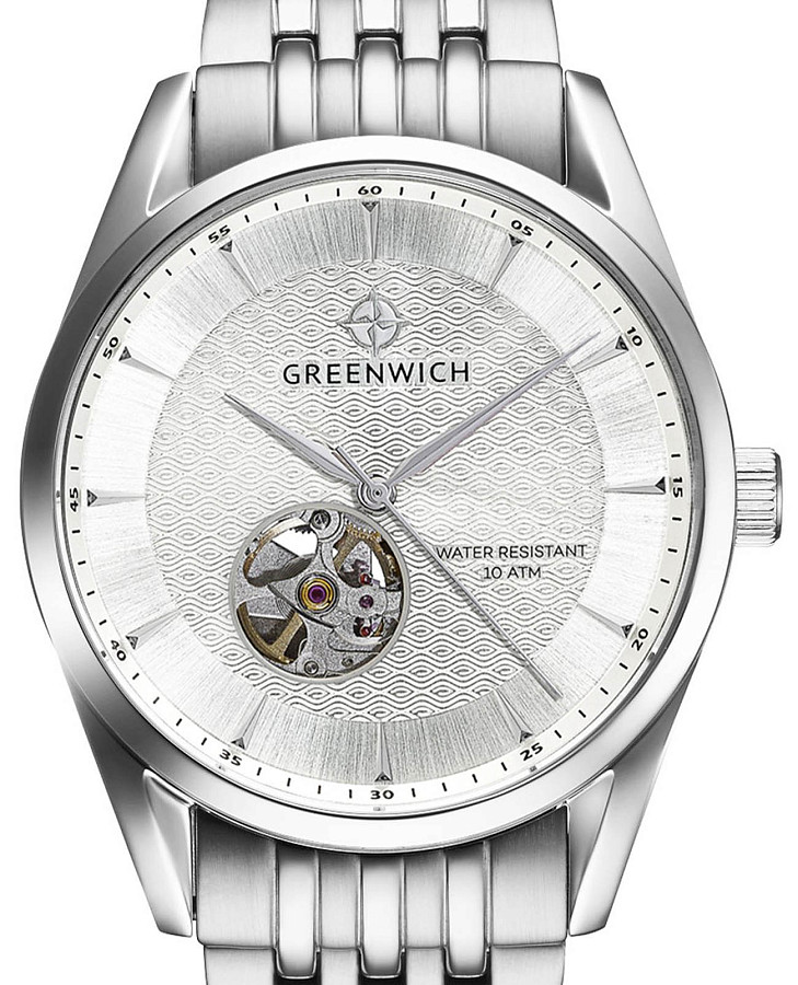 Часы Greenwich Good Luck Deep GW 075.10.33 — механические, металл сталь