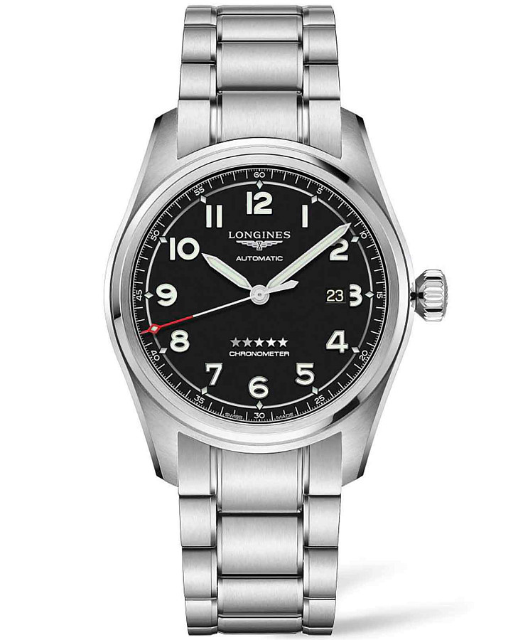 Часы Longines Spirit L3.811.4.53.6 — мужские, черный