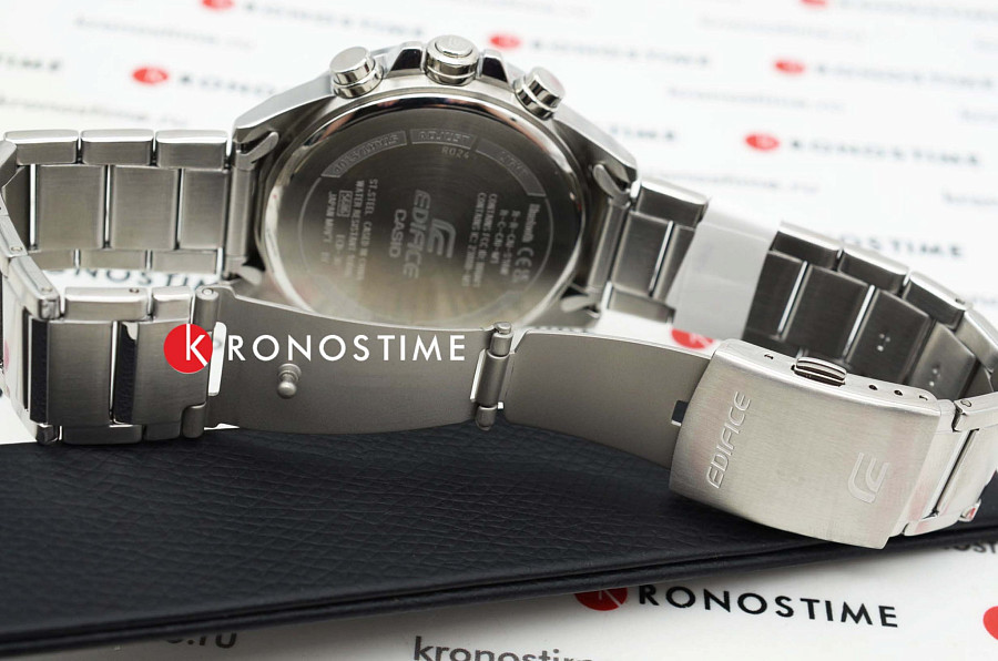Часы Casio Edifice ECB-30D-2ADF (ECB-30D-2A) — синий, сталь металл