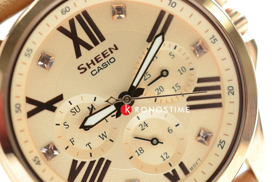 Часы Casio Sheen SHE-3806GL-9AUER — сталь металл, Япония