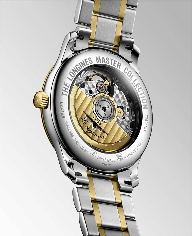 Часы Longines Master Collection L2.628.5.12.7 — механические, сталь металл золото