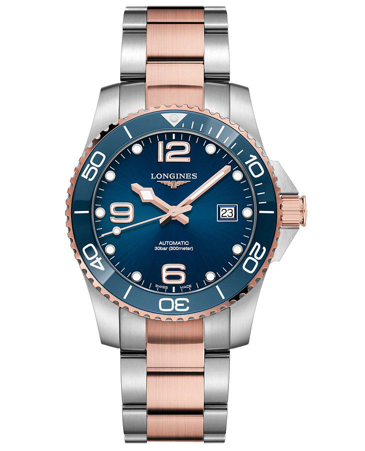 Часы Longines HydroConquest L3.781.3.98.7 — мужские, синий