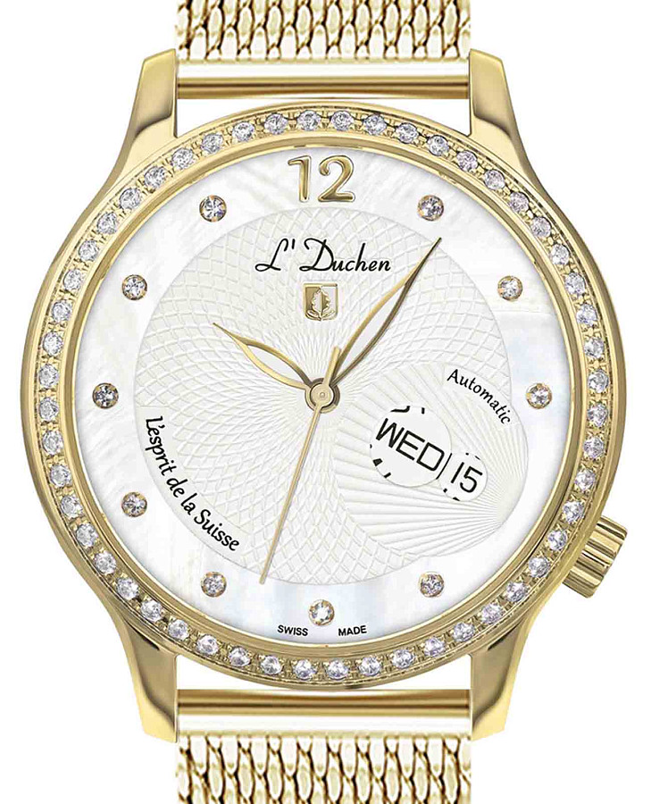 Часы L'Duchen Coquille D 713.26.33 M — механические, металл сталь