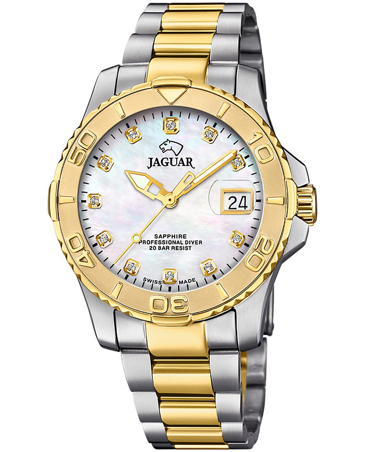 Часы Jaguar Couple Diver J970/4 — женские, перламутровый