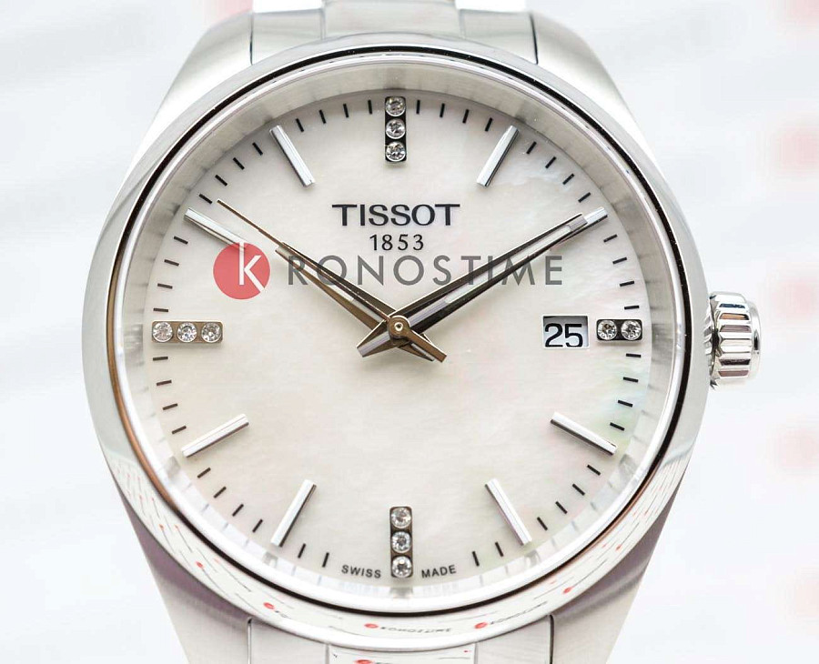 Часы Tissot PR 100 Quartz 34mm T150.210.11.116.00 — сталь металл, Швейцария