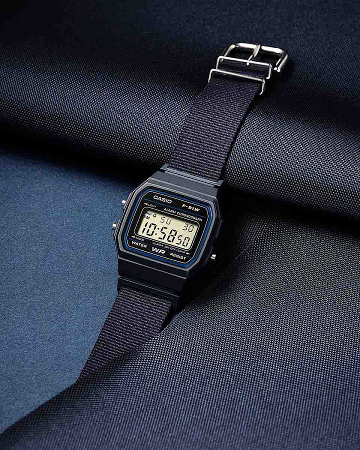 Часы Casio Collection F-91WF-2A — пластик, Япония