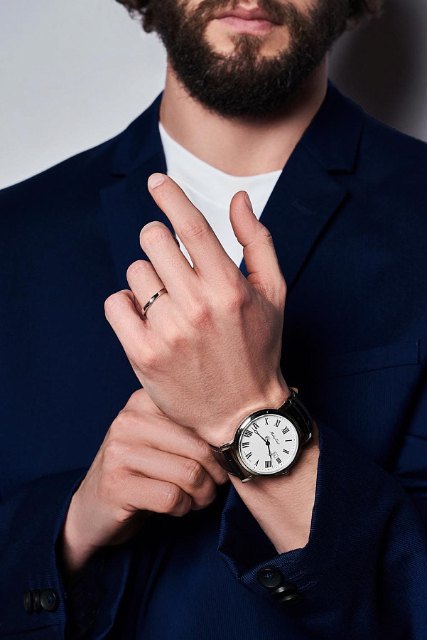 Часы Mathey-Tissot City Leather HB611251ABR — кварцевые, сталь металл