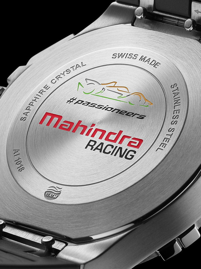 Часы Maurice Lacroix Aikon Chronograph Quartz Special Edition Mahindra Racing AI1018-TT031-130-2 — кварцевые, титан