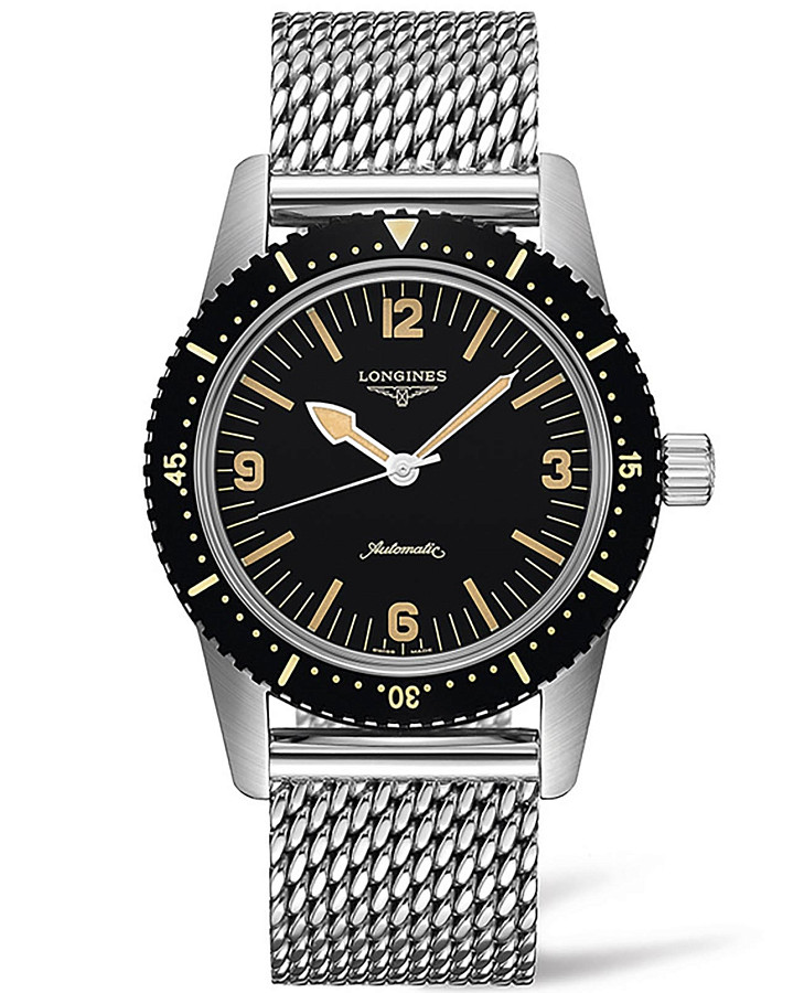 Часы Longines Skin Diver Watch L2.822.4.56.6 — мужские, черный