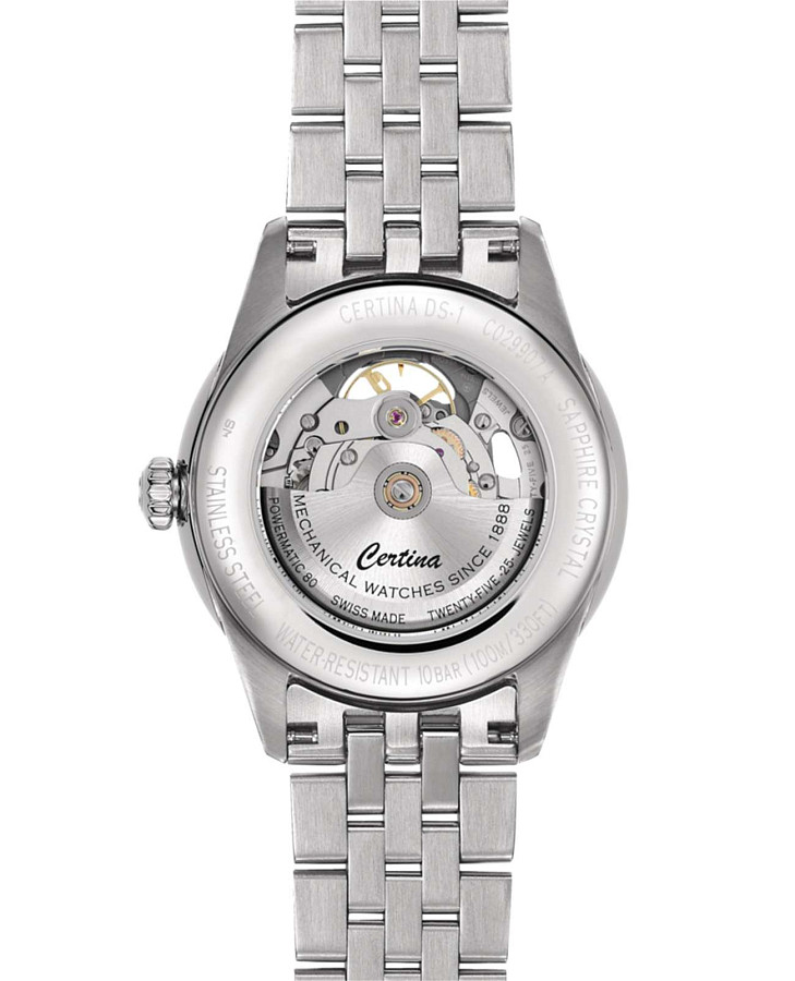 Часы Certina DS-1 Skeleton C029.907.11.041.00 — синий, сталь металл