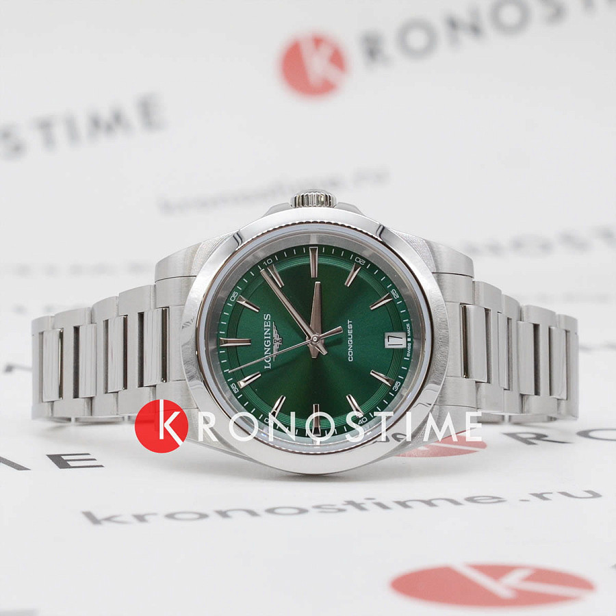 Часы Longines Conquest 34 mm L3.460.4.09.6 — кварцевые, сталь металл