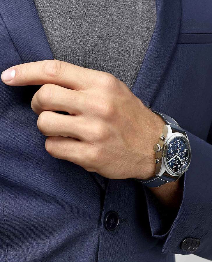 Часы Longines Spirit L3.820.4.93.0 — кожаный, мужские