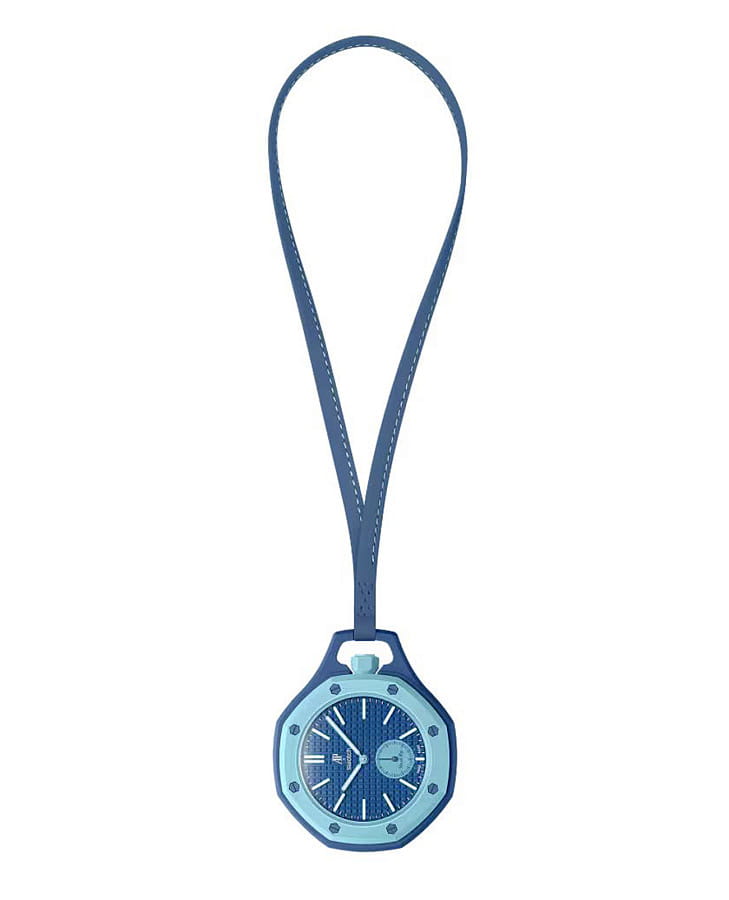 Часы Audemars Piguet x Swatch Royal Pop Lan Ba SSX03L100N — женские, синий