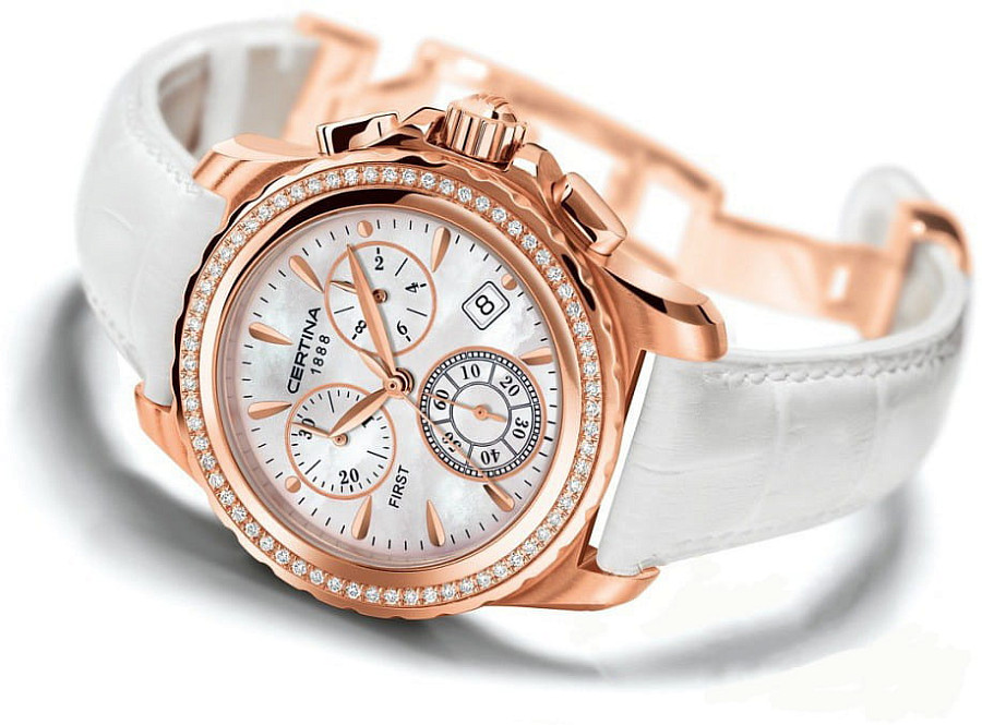 Часы Certina DS First Lady C900.217.76.117.00 — кварцевые, золото сталь металл