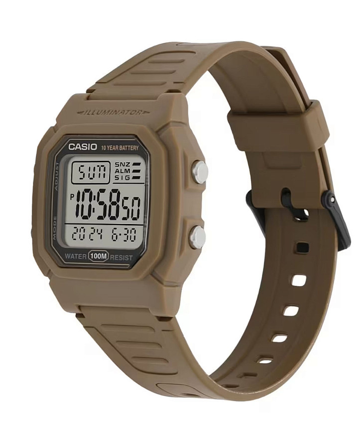 Часы Casio Collection W-800H-5AVDF (W-800H-5A) — силикон, мужские