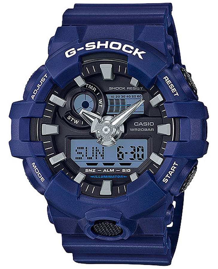 Часы Casio G-Shock GA-700-2A — мужские, черный