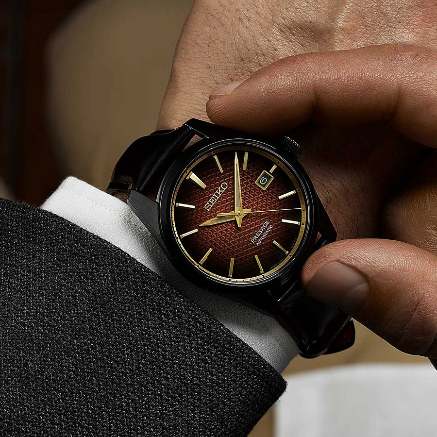 Часы Seiko Presage Sharp Edged Series SPB331 — механические, сталь металл