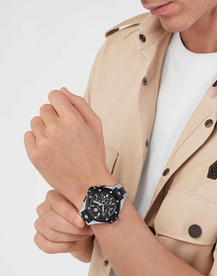Часы Philipp Plein The Skull PWPRA0224 — сталь с ip покрытием, мужские