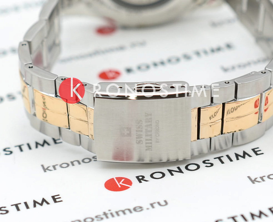 Часы Swiss Military by Chrono SMA34085.10 — мужские, нержавеющая сталь с pvd-покрытием