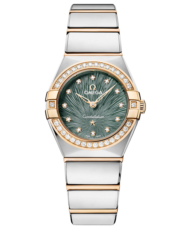 Часы Omega Constellation 131.25.25.60.60.001 — женские, зеленый
