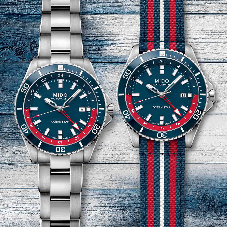 Часы Mido Ocean Star GMT M026.629.11.041.00 — мужские, серебристый