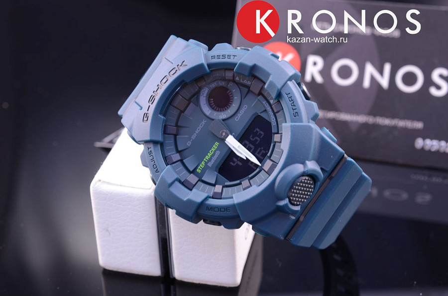 Часы Casio G-Shock GBA-800-3A — пластик, мужские