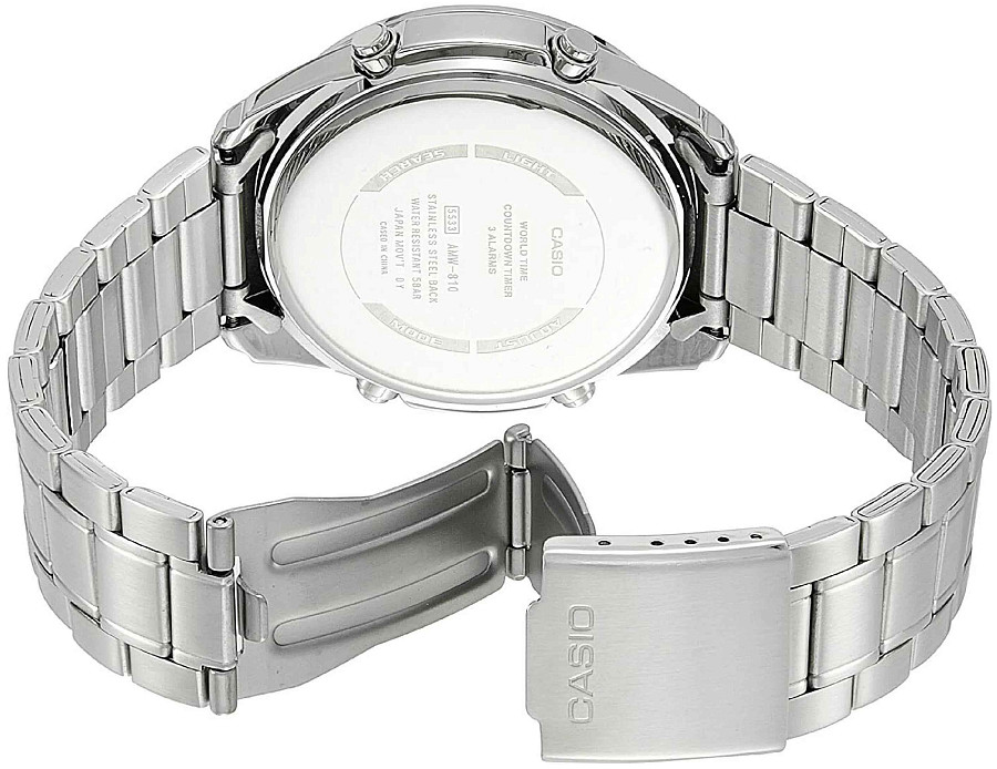 Часы Casio Collection AMW-870D-1AVDF (AMW-870D-1A) — металл сталь, Япония