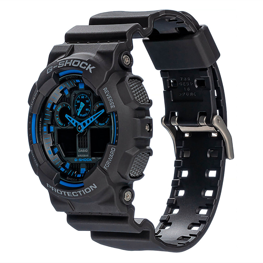 Часы Casio G-Shock GA-100-1A2NDR (GA-100-1A2DR) — артикул GA-100-1A2