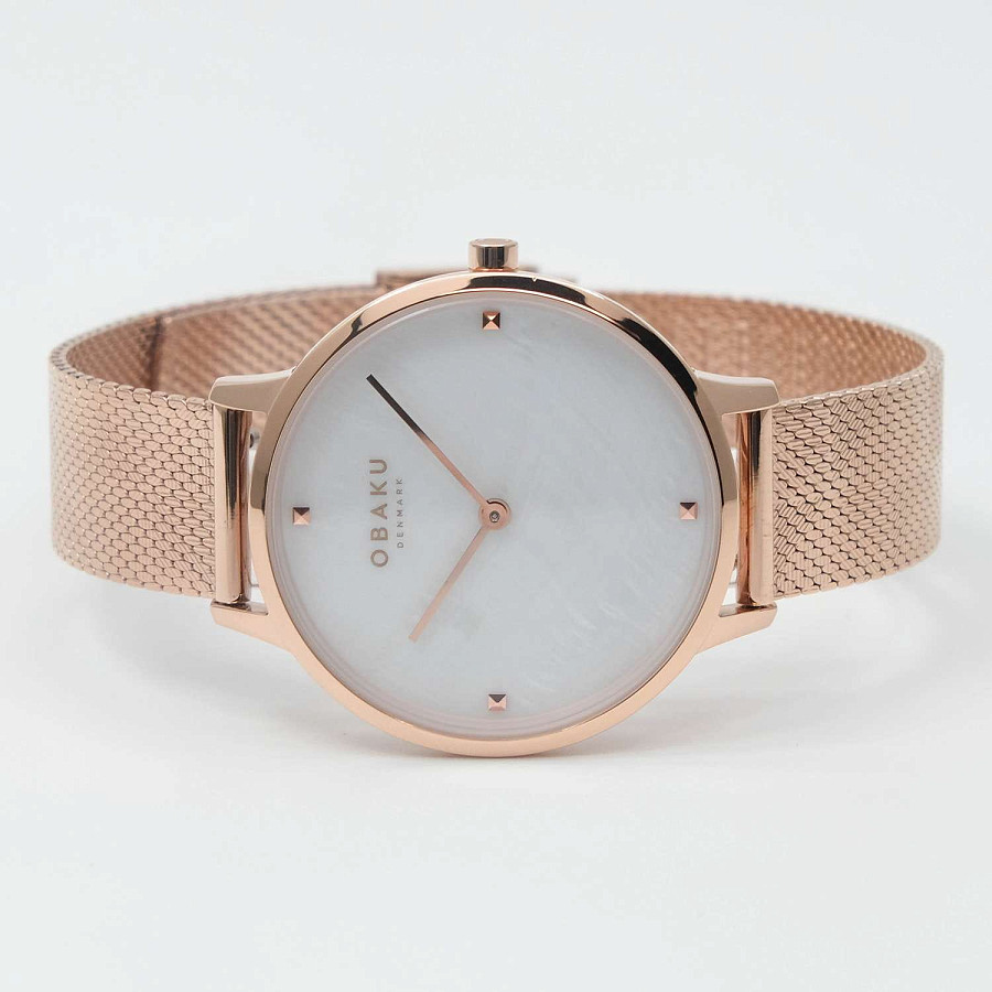 Часы Obaku Links V295LXVWHV — нержавеющая сталь с ip-покрытием, женские