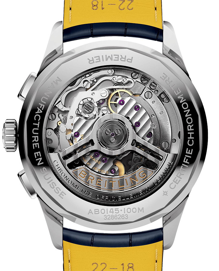 Часы Breitling Premier B01 Chronograph 42 AB0145171C1P2 — кожаный, мужские
