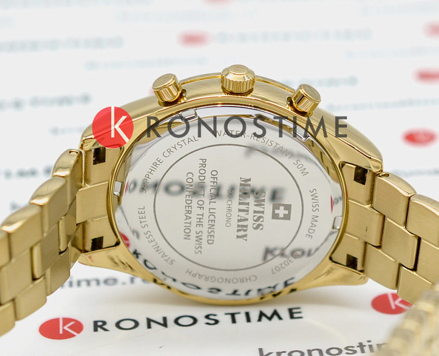 Часы Swiss Military by Chrono Elegant Sports SM30207.04 — нержавеющая сталь с pvd-покрытием, женские