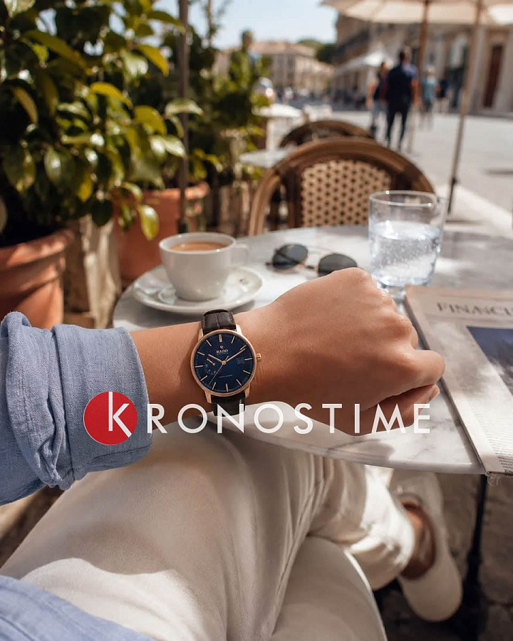 Часы Rado Coupole Classic Automatic Power Reserve R22879215 — мужские, коричневый
