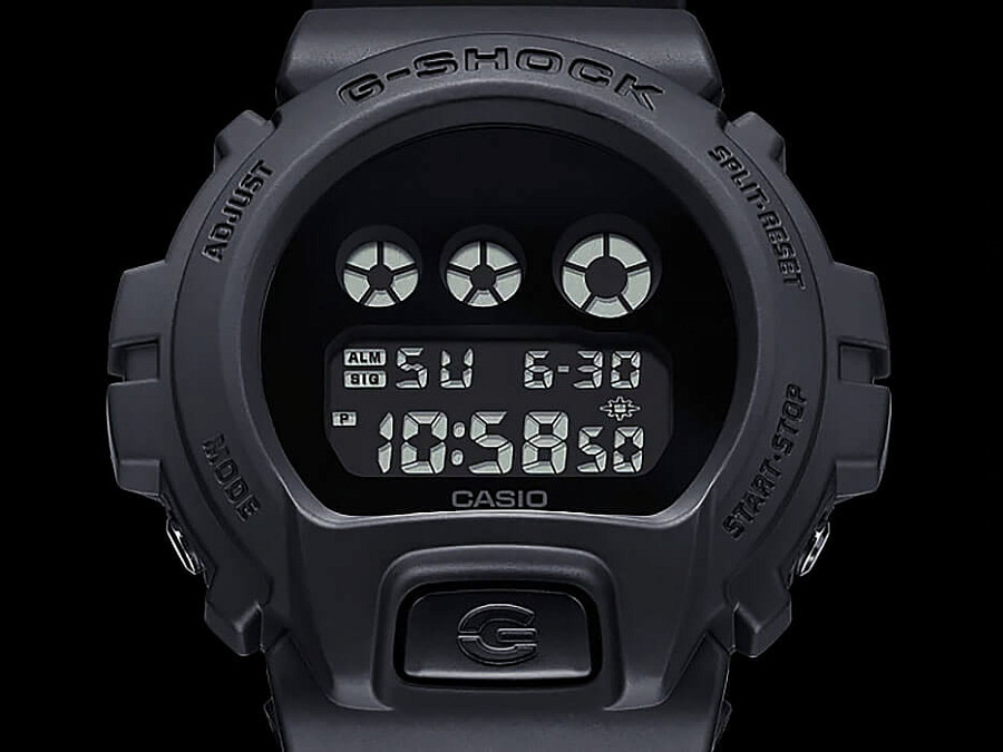 Часы Casio G-Shock DW-6900BBA-1 — черный, пластик