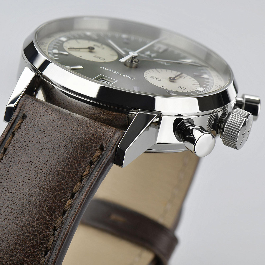 Часы Hamilton American Classic Intra-Matic Auto Chrono H38416560 — зеленый, сталь