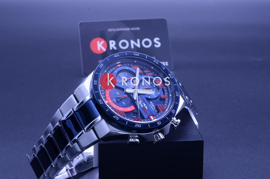 Часы Casio Edifice EQS-920TR-2A — кварцевые, сталь металл