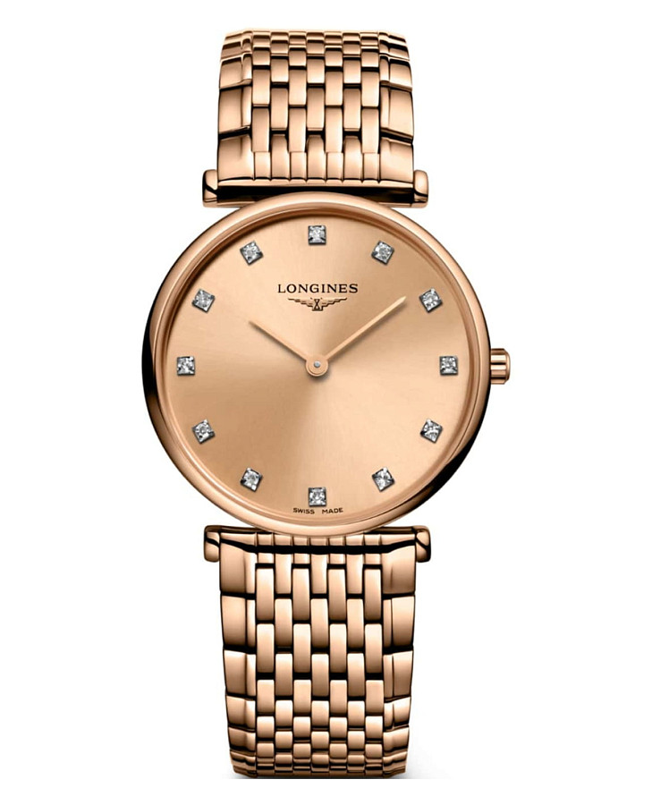 Часы Longines La Grande Classique L4.512.1.90.8 — женские, золотистый