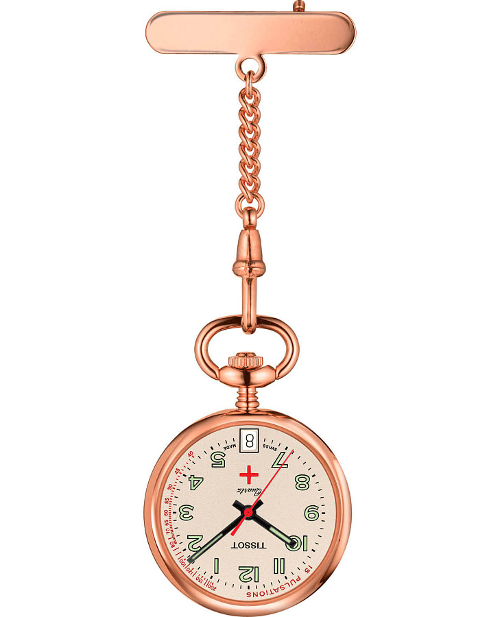 Часы Tissot Pendants Infirmiere T81.7.223.92 — женские, бежевый