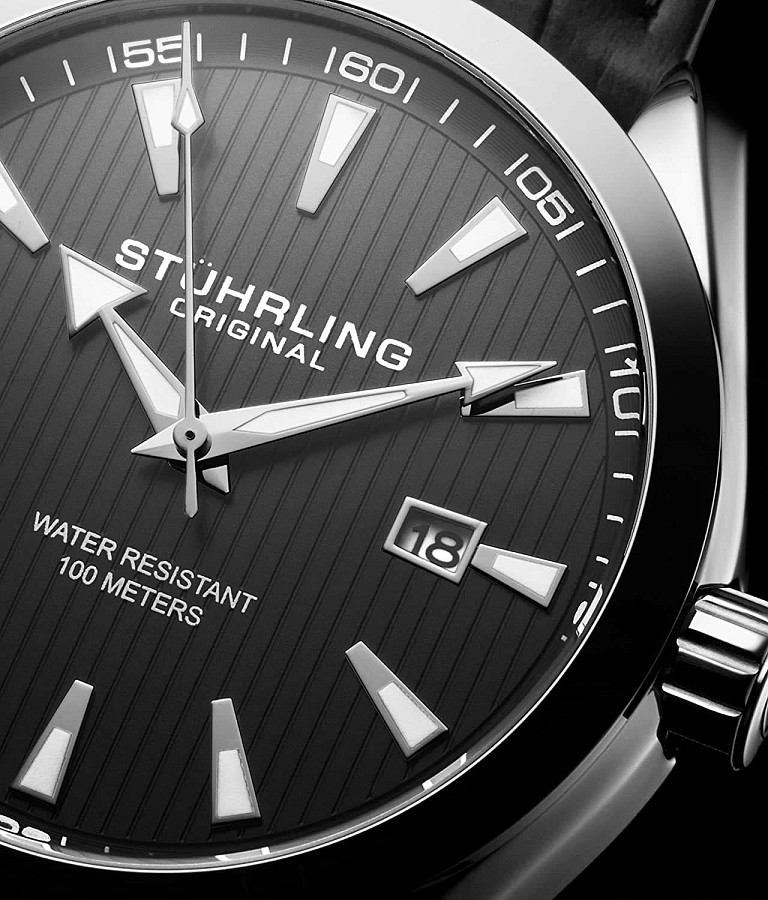 Часы Stuhrling Symphony 3953L.1 — кожаный, мужские