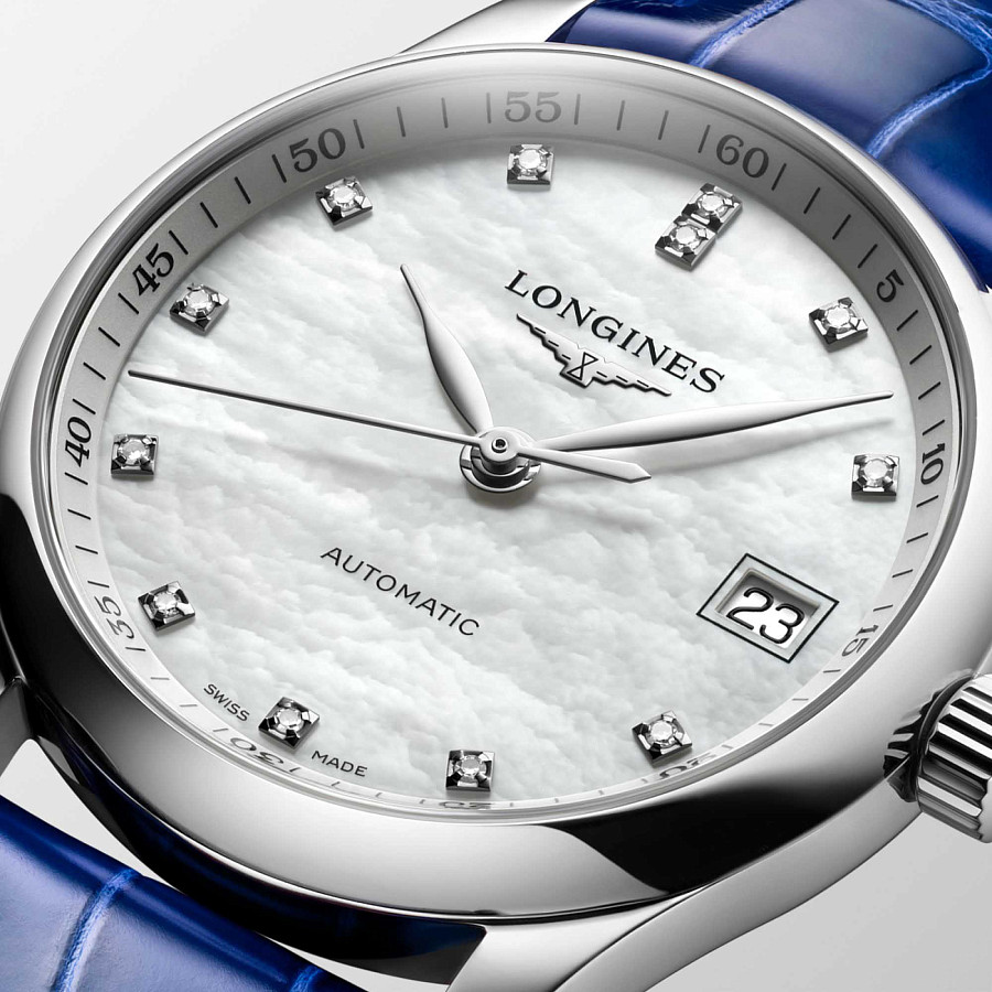 Часы Longines Master Collection L2.357.4.87.0 — женские, кожаный