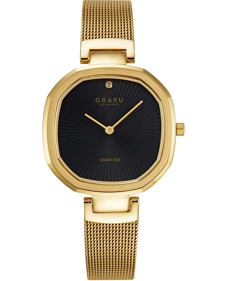 Часы Obaku Diamond V277LXGBMG — женские, черный
